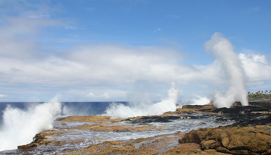 Alofaaga blowholes in south-west Savai'i